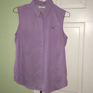 L/M Purple Colombia PFG Fishing Shirt